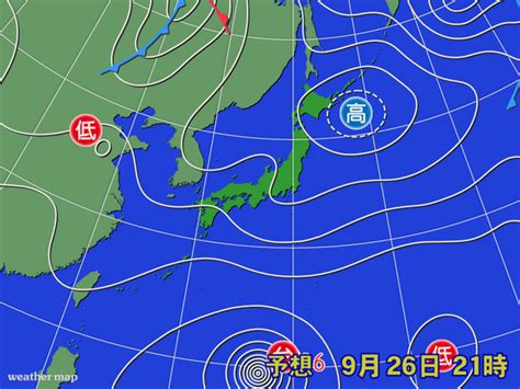 北高南低|北高型の気圧配置